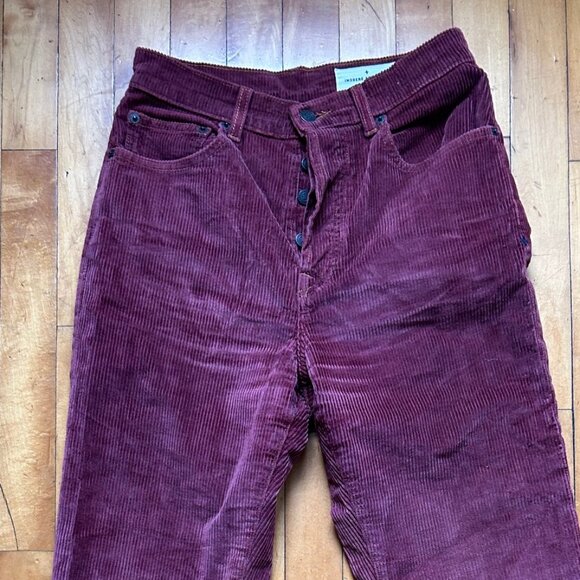 imogene + willie Amelia Corduroy Pant Burgundy 26 - Picture 4 of 6